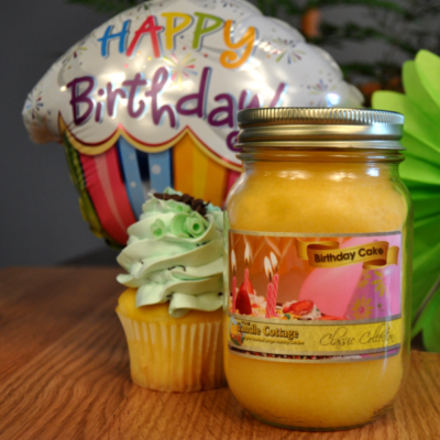 Birthday Cake - Mason Jar