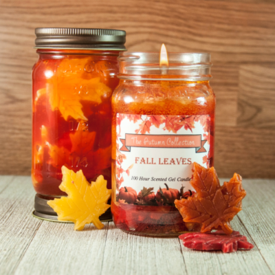 Fall Leaves Candle